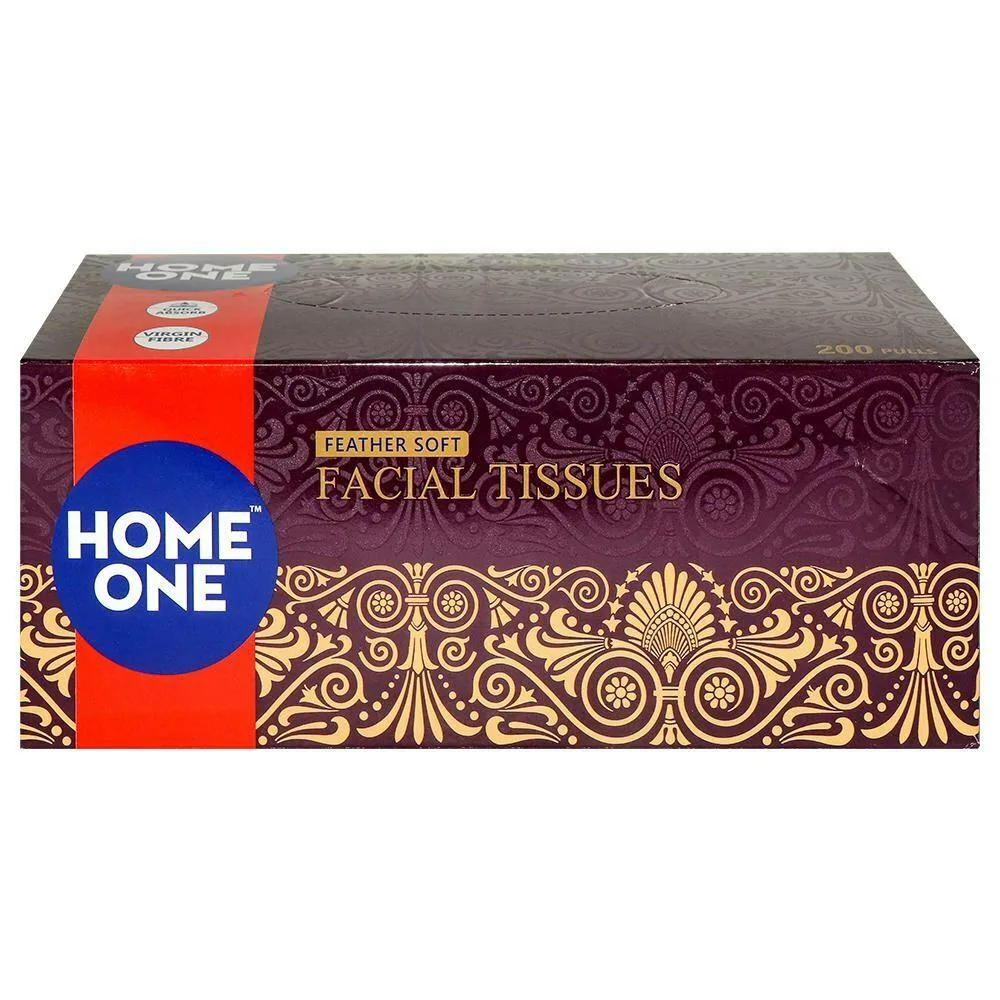 Home One 2 Ply Soft Facial Tissues 200 Pulls