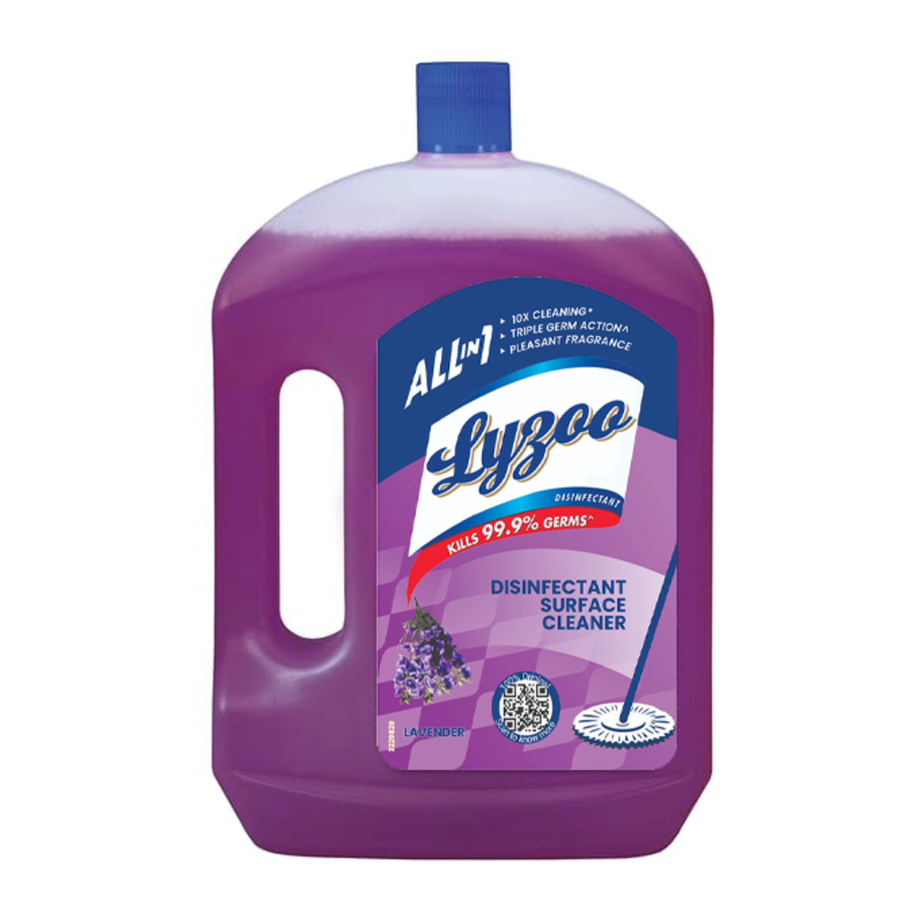 Lyzoo Floor Cleaner, Disinfectant Surface Cleaner Lavender 2 lt