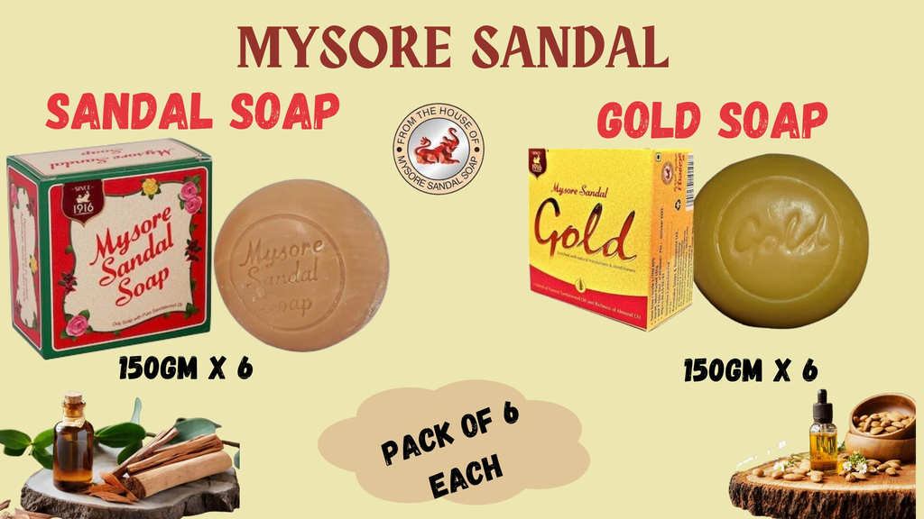 Mysore Sandal 150 (6) & Gold (6)