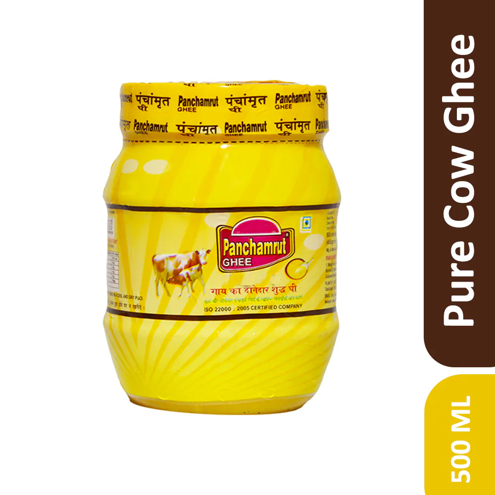 Panchamrut 500ML Desi Cow Ghee| Immunity Booster and 100% Pure Cow Ghee| Cow Ghee  (Pack  of  1)