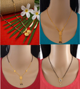 Ramdev Art Fashion Jewellery Gold, Black Gold-Plated Copper Mangalsutra For Women