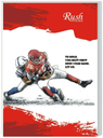 Rush Note Books A4 Notebook Unruled (120 Pages) - Pack of 4