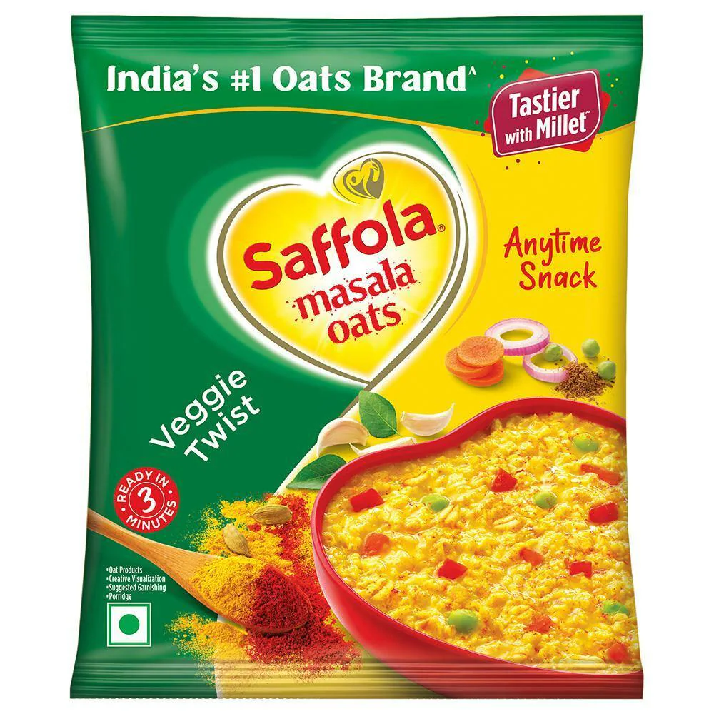 Saffola Veggie Twist Instant Masala Oats 38 g