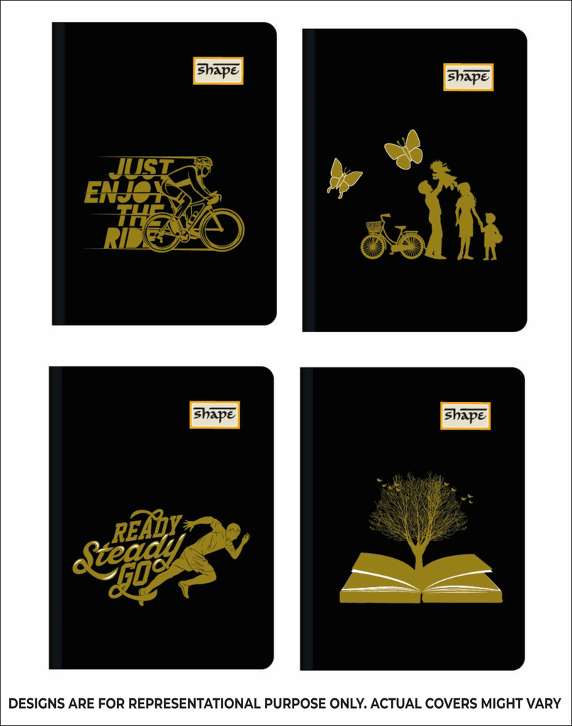 Shape Classic Diary Unrulled 192 Pages - A5 Pack of 2