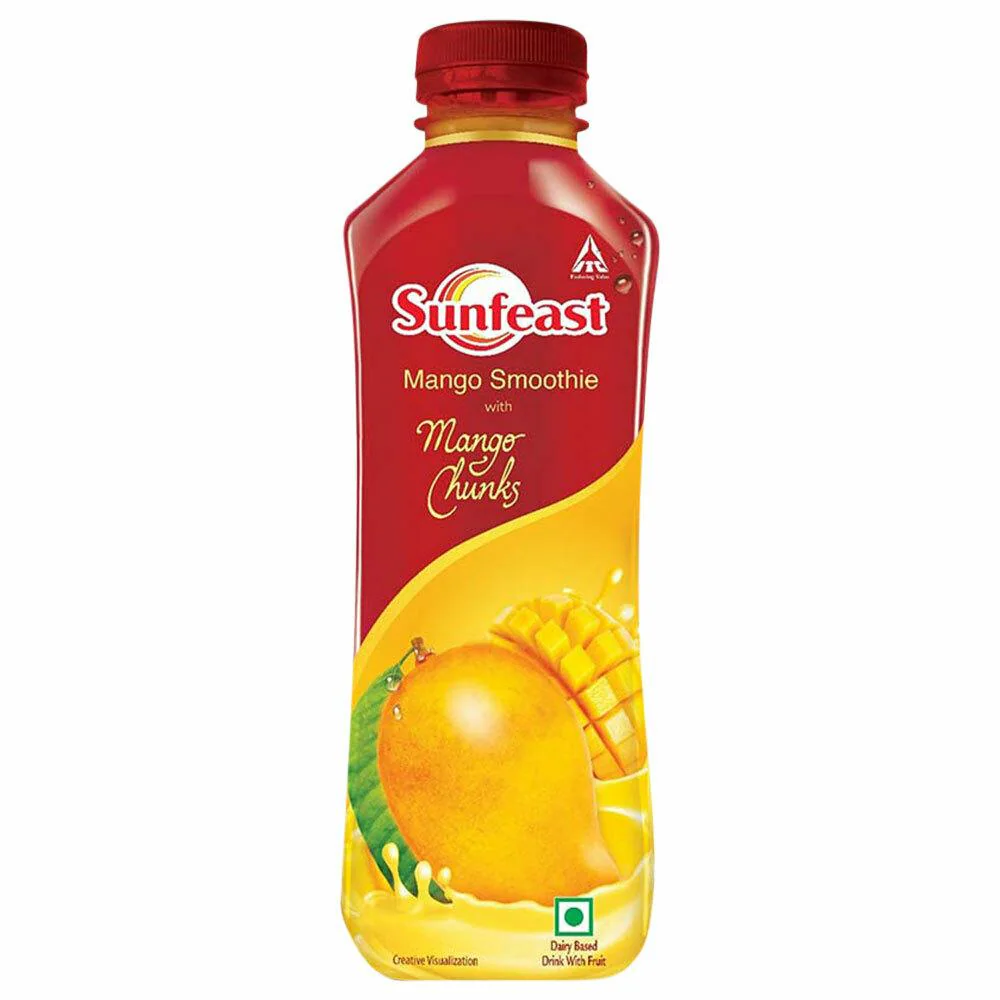 Sunfeast Mango Smoothie With Mango Chunks 300 ml (Pet Bottle)