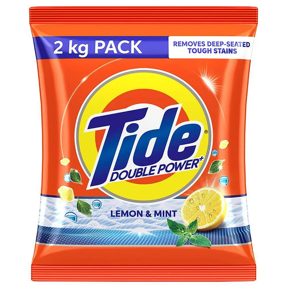 Tide Plus Double Power Lemon & Mint Detergent Powder 2 kg