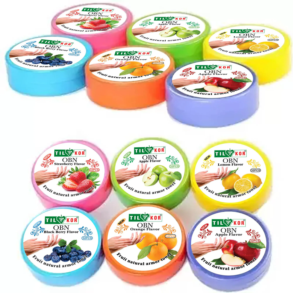 Tilkor Nail Polish Remover Tissue Pads Wet Wipes Pack of 12