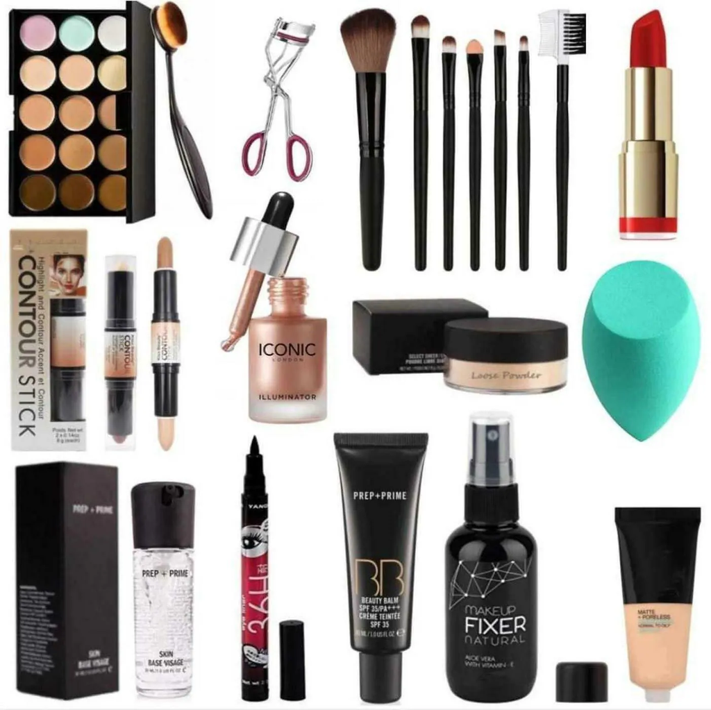 Toroka Women Makeup Kit Combo (Concealer, Brush, Lose Powder, Primer, Foundation)