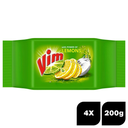 Vim Lemon Dishwash Bar 4x200 g