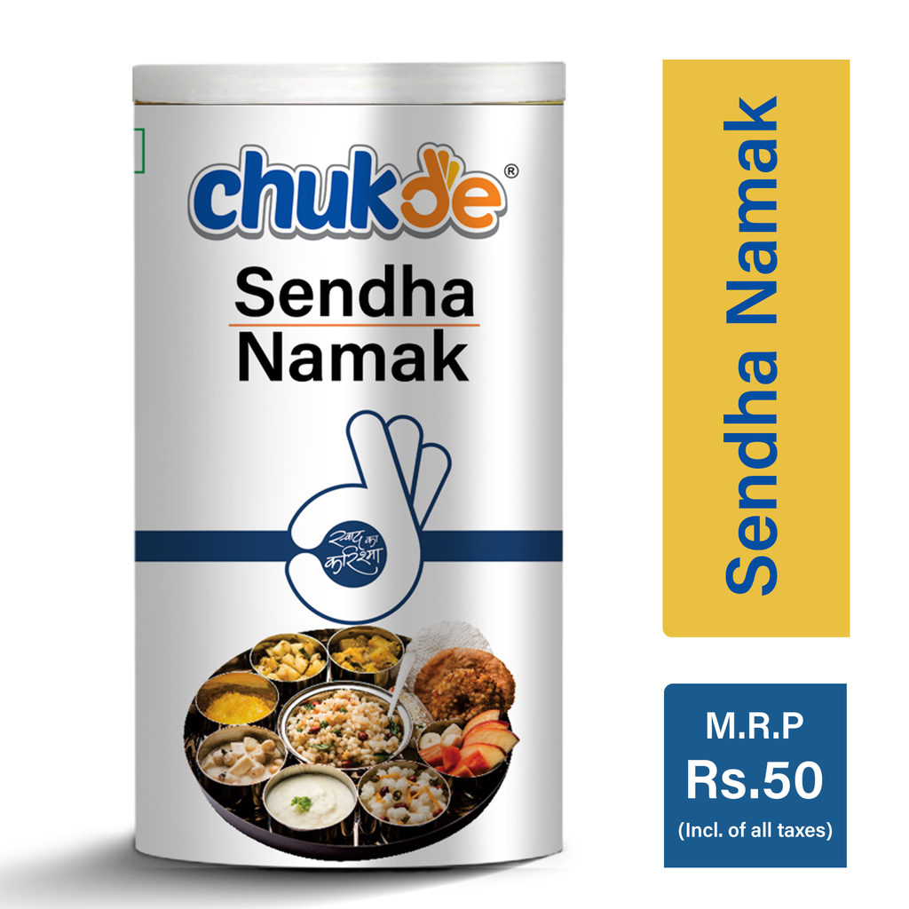 Chukde Spices Sendha Namak/Rock Salt, 200G Sprinkler
