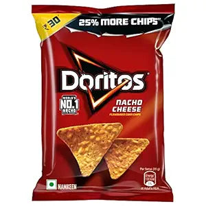 [doritos-nacho-chips-nacho-cheese-flavour-crunchy-crispy-chips-snacks-53g-56g-weight-may-vary] Doritos Nacho Chips, Nacho Cheese Flavour, Crunchy Crispy Chips & Snacks ,53g/56g (Weight May Vary)