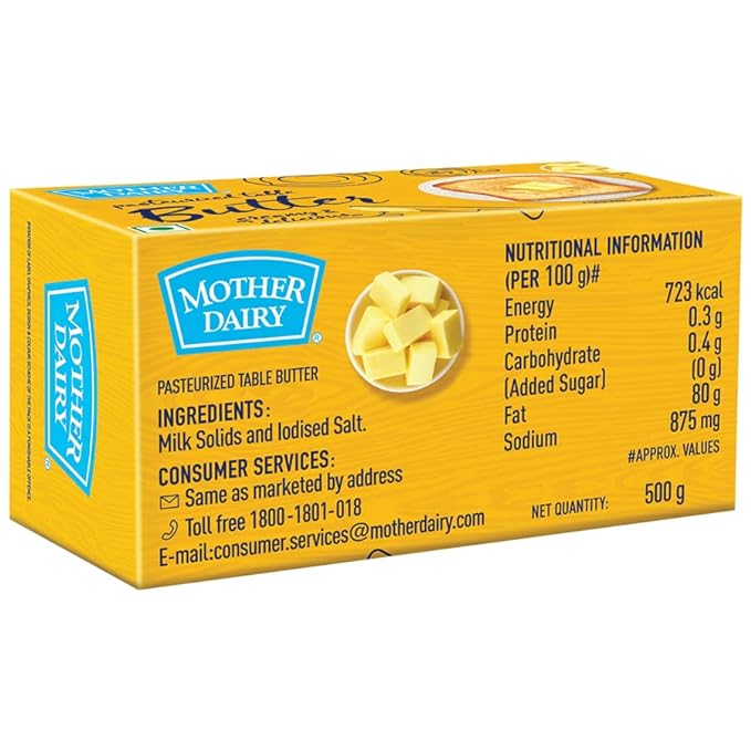 Mother Dairy Butter Pouch, 500 g