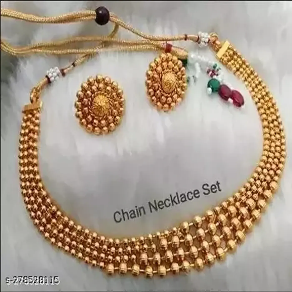 AAFIYA Present Necklaces & Pendants-17-Free Size-Gold