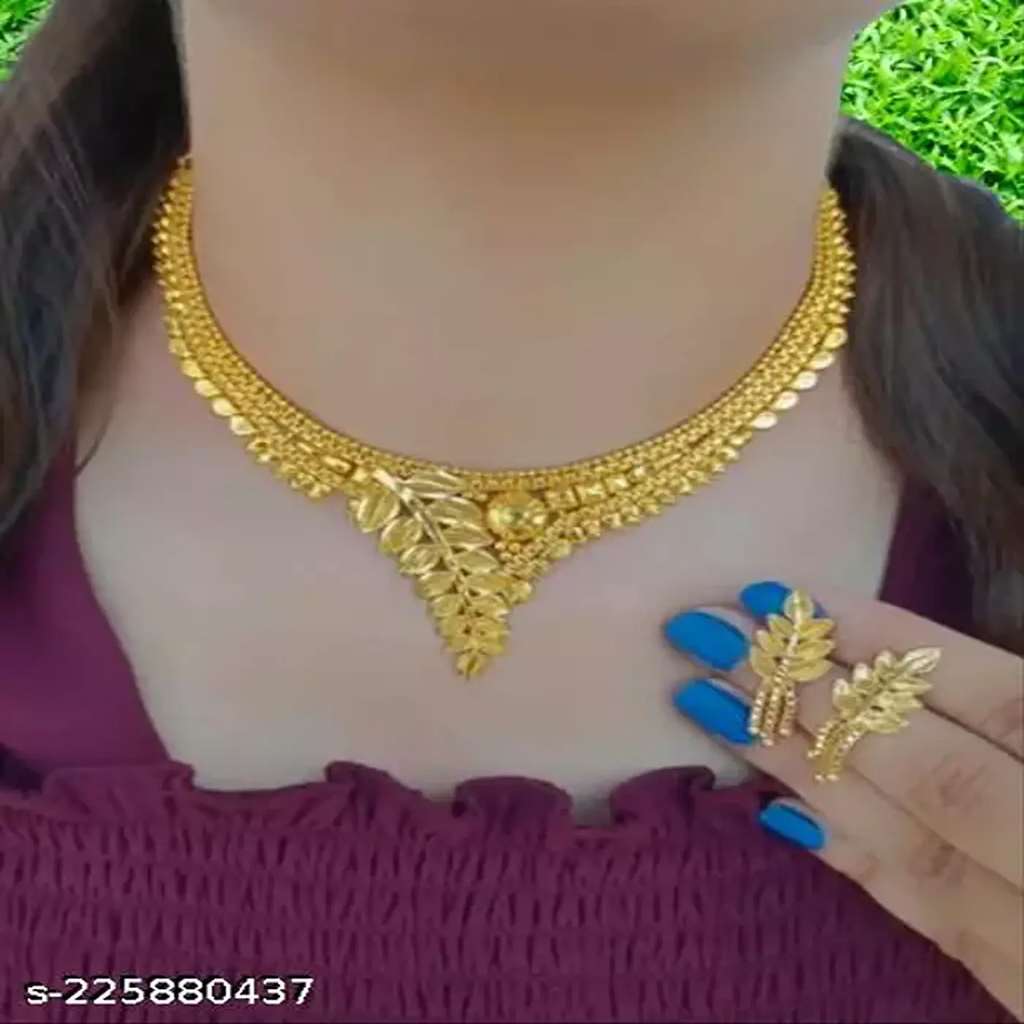AAFIYA Present Necklaces & Pendants-23-Free Size-Gold