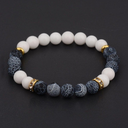 AJS 8mm Multicolor Coral Gemstone Round Beads Stretch Bracelets For Women & Boys (Pack Of -1)