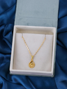 BRANDSOON Gold Tone Dazzling Diamonds Embellished Pendant Chain For Women and Girls