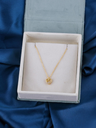BRANDSOON Gold Tone Dazzling Diamonds Embellished Pendant Chain For Women and Girls