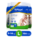 Bumtum Baby Diaper-Large (62 pcs) Pack of 3