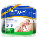 Bumtum Baby Diaper Pants, XXL Size 66 Count, Double Layer Leakage Protection Infused With Aloe Vera, Cottony Soft High Absorb Technology (Pack of 3)