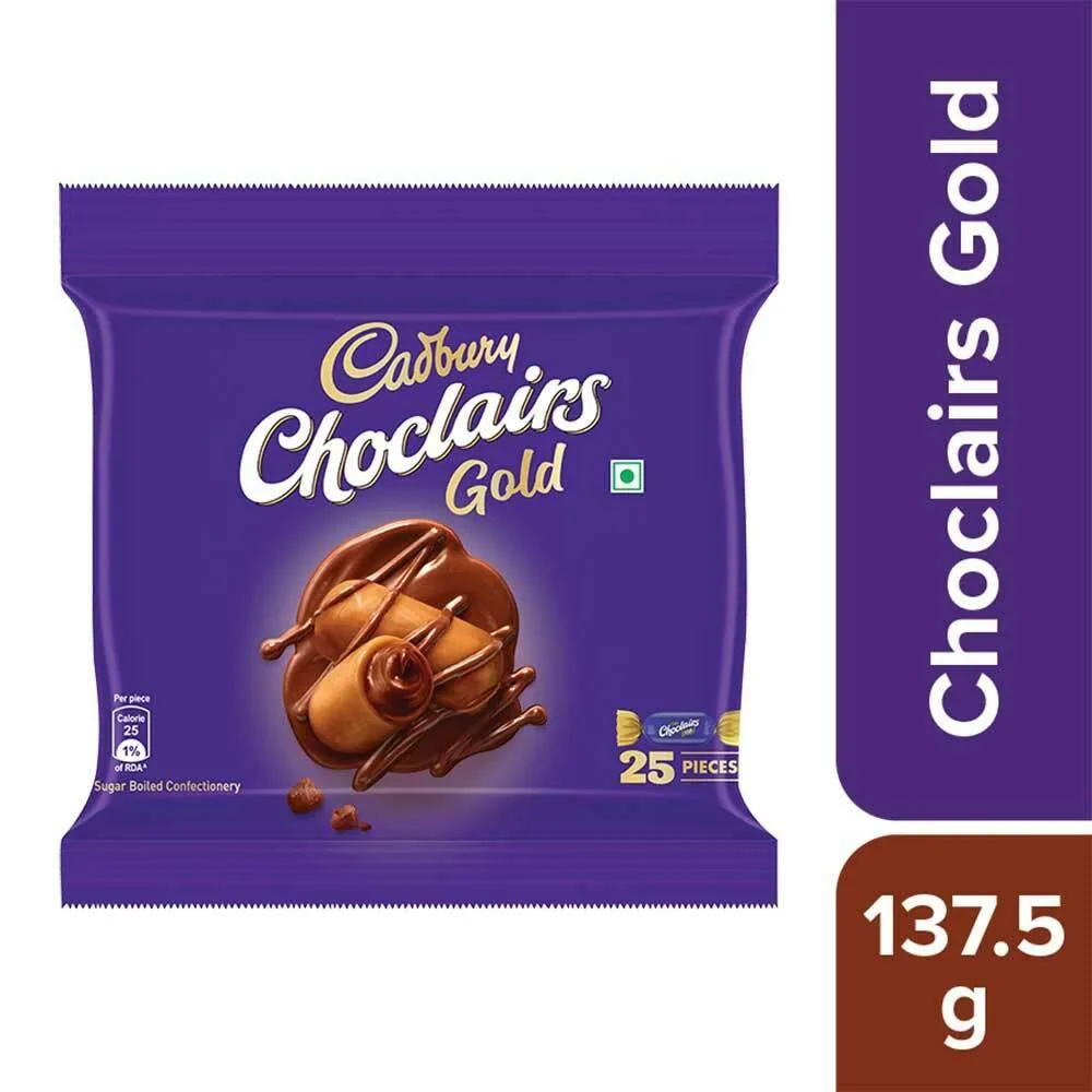 Cadbury Choclairs Gold 137.5 g (Pack of 25)