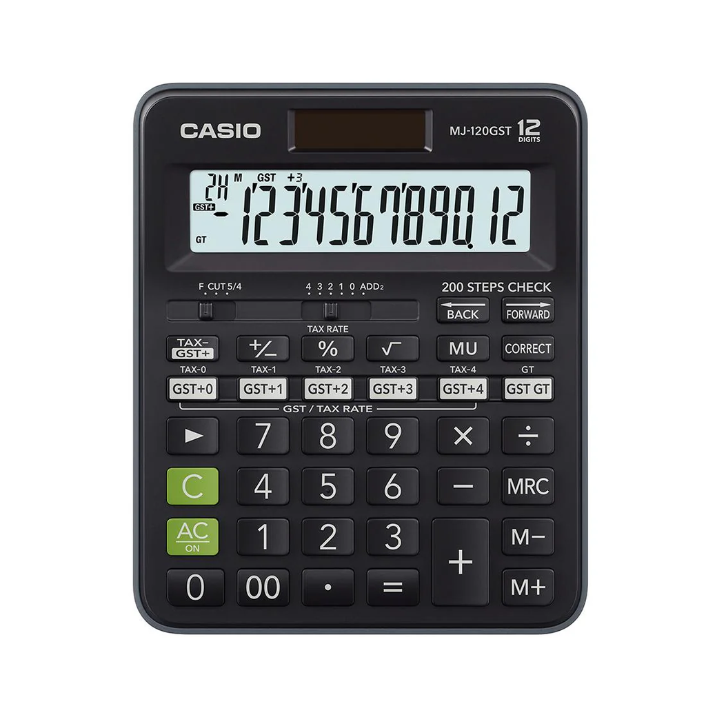 Casio MJ-120GST GST Calculator (Black)