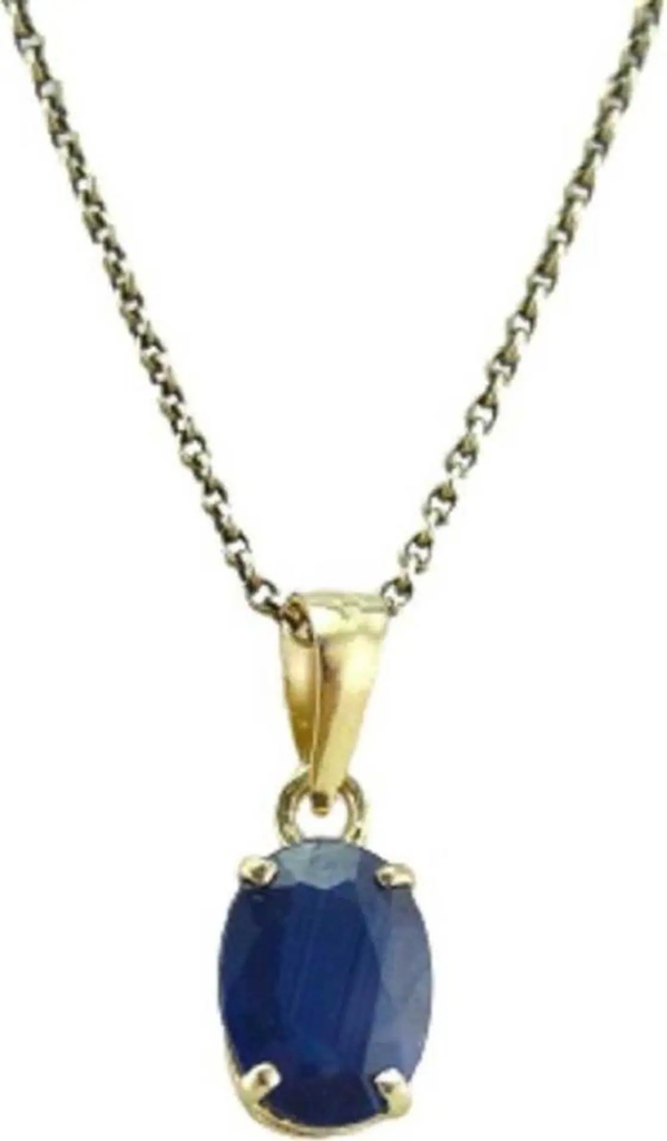 Chopra Gems Stone Original Blue Sapphire Pendant