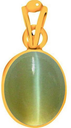 Chopra Gems Zinc Cats Eye Pendant Grey (Men and Women)