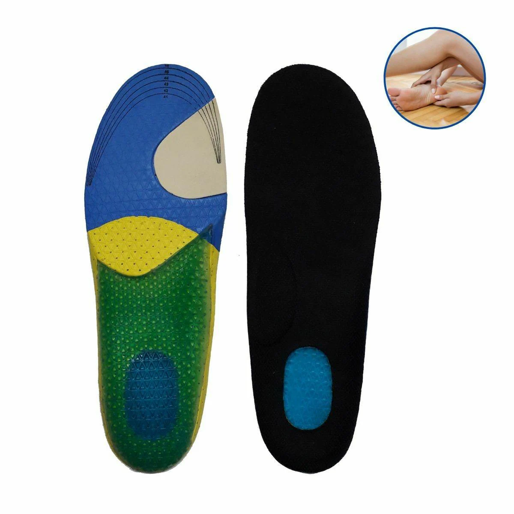 Comfortinglives Orthopedic Arch Support Silicone Gel Shoe Insole for Pain Relief, Flat Feet