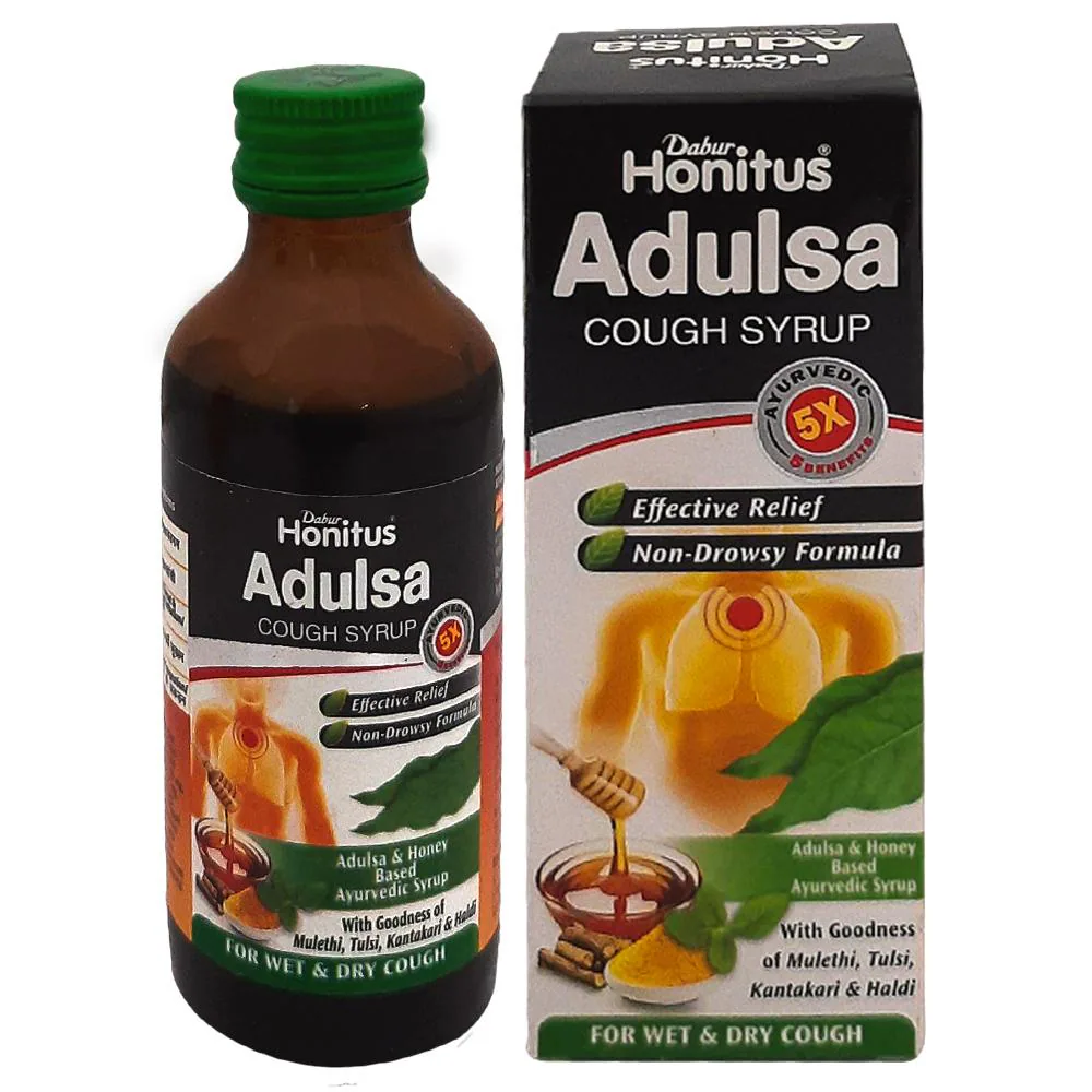 Dabur Honitus Adulsa Cough Syrup 100 ml