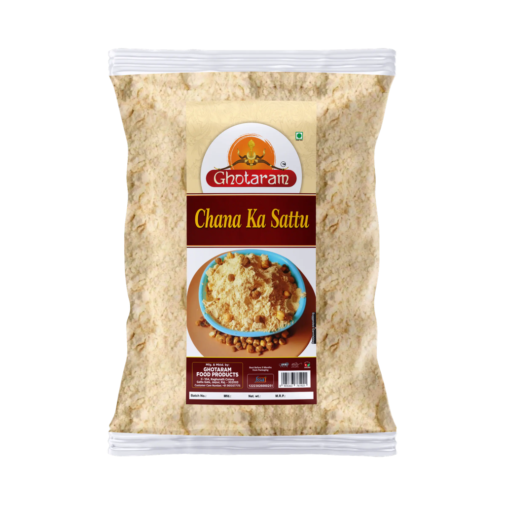 Ghotaram GFP Kadale hittu/Chane ka Sattu/Chana Sattu|Sattu ka Atta|Satuani/Shattu/Sattuka|Sattuvita/Chattu/Traditional Cooling Summer Drink/Rich Fiber Sattu Atta-240g