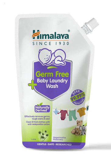 Himalaya Germ-Free Baby Laundry Wash 1 litre (Pouch) | Baby Liquid Detergent