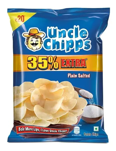 [uncle-chips-potato-chips-50g-plain-salted-flavour-crispy-chips-snacks] Uncle Chips Potato Chips 50g, Plain Salted Flavour, Crispy Chips & Snacks