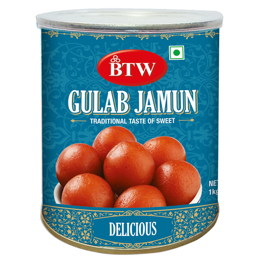 BTW Gulab Jamun 1 Kg (Indian Mithai / Festive Sweets Gift Pack / Box | Diwali Sweet Gifts)